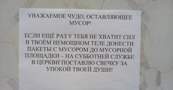 Соседи оставляют мусор в подъезде: что делать, если выставляют его за дверь на лестничную площадку или выбрасывают из окна, как по закону заставить убрать?